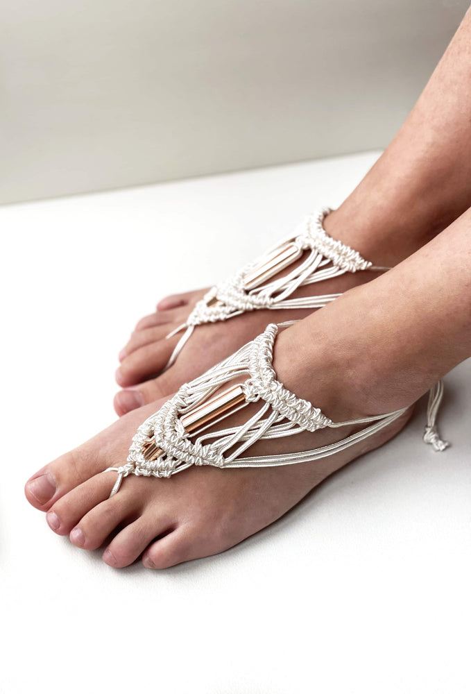 Selenite barefoot sandals